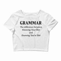 Grammar Crop Top | Artistshot