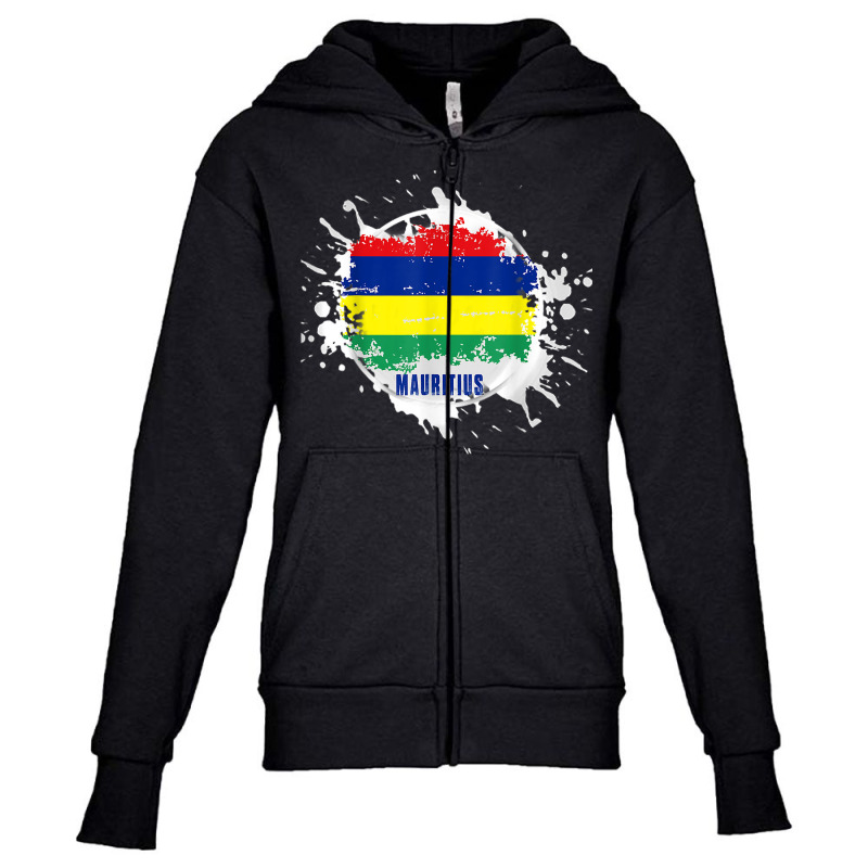 Mauritius Splash T Shirt Youth Zipper Hoodie by riesshrpulice9gx | Artistshot