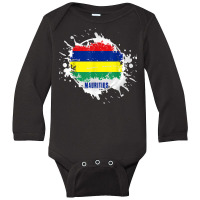 Mauritius Splash T Shirt Long Sleeve Baby Bodysuit | Artistshot