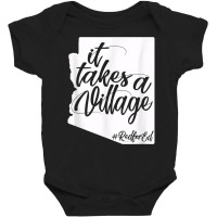 It Takes Village State Teachers Union Protest Redfored Shirt Baby Bodysuit | Artistshot