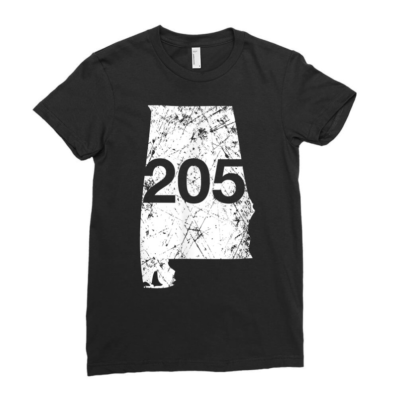 Alabaster Hoover Birmingham Area Code 205 Shirt, Alabama Ladies Fitted T-Shirt by mikidicosmo | Artistshot