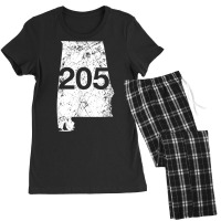 Alabaster Hoover Birmingham Area Code 205 Shirt, Alabama Women's Pajamas Set | Artistshot