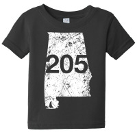 Alabaster Hoover Birmingham Area Code 205 Shirt, Alabama Baby Tee | Artistshot