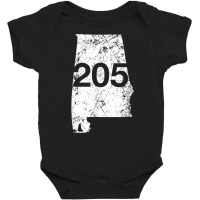 Alabaster Hoover Birmingham Area Code 205 Shirt, Alabama Baby Bodysuit | Artistshot