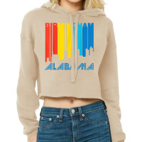 Retro 1970's Style Birmingham Alabama Skyline T Shirt Cropped Hoodie | Artistshot