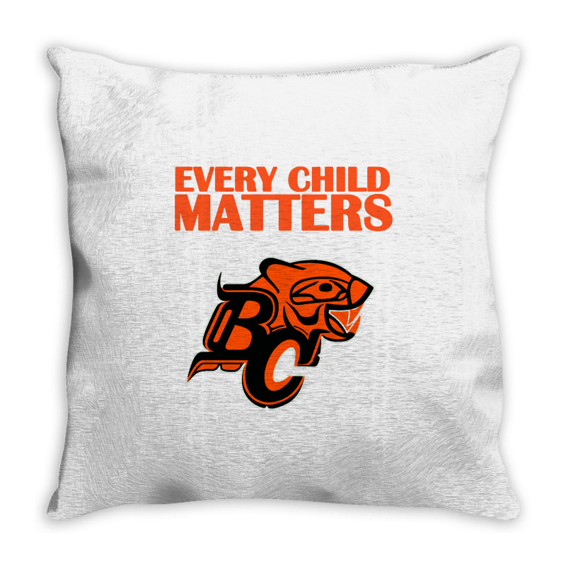 Bc Lions Every Child Matters Throw Pillow | Artistshot