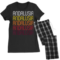 Andalusia, Al  Vintage Style Alabama T Shirt Women's Pajamas Set | Artistshot