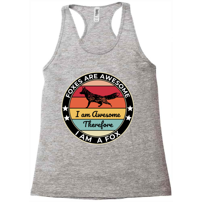 Fox Cartoon Racerback Tank by giant | Artistshot