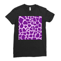 Giraffe Skin Pattern Purple Ladies Fitted T-shirt | Artistshot