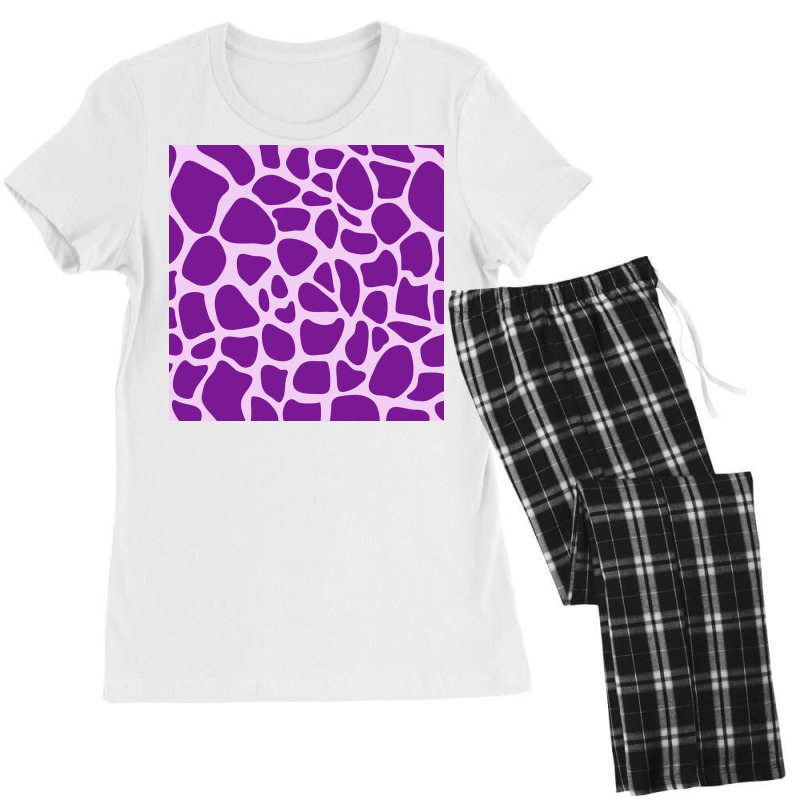 Giraffe Skin Pattern Purple Women's Pajamas Set | Artistshot