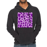 Giraffe Skin Pattern Purple Vintage Hoodie | Artistshot