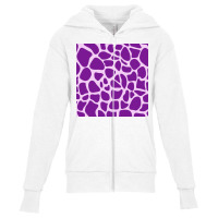 Giraffe Skin Pattern Purple Youth Zipper Hoodie | Artistshot