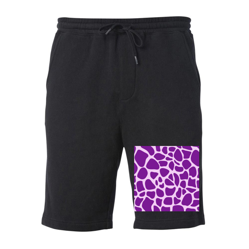 Giraffe Skin Pattern Purple Fleece Short | Artistshot