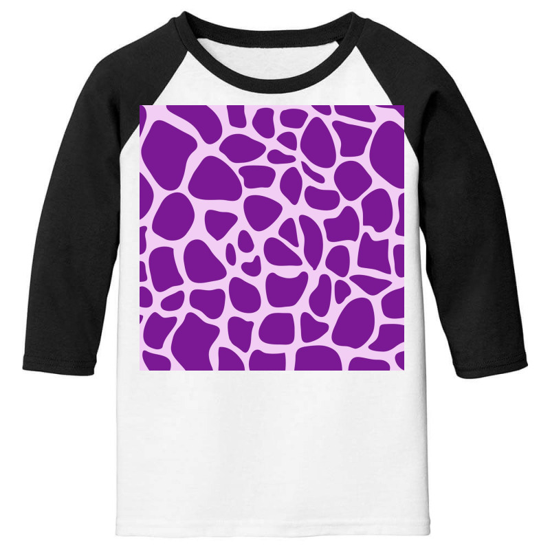 Giraffe Skin Pattern Purple Youth 3/4 Sleeve | Artistshot