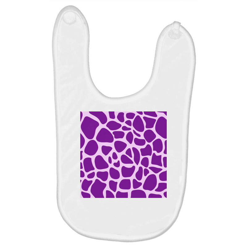 Giraffe Skin Pattern Purple Baby Bibs | Artistshot