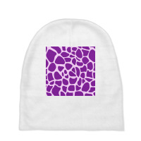 Giraffe Skin Pattern Purple Baby Beanies | Artistshot