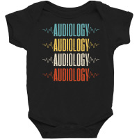 Audiology T  Shirt Pediatric Audiologist Audiology Heartbeat T  Shirt Baby Bodysuit | Artistshot