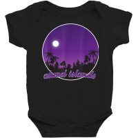 Aland Islands By Night With Palms T Shirt Baby Bodysuit | Artistshot