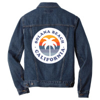 Solana Beach California Ca Palm Tree Vacation Souvenir Pullover Hoodie Men Denim Jacket | Artistshot