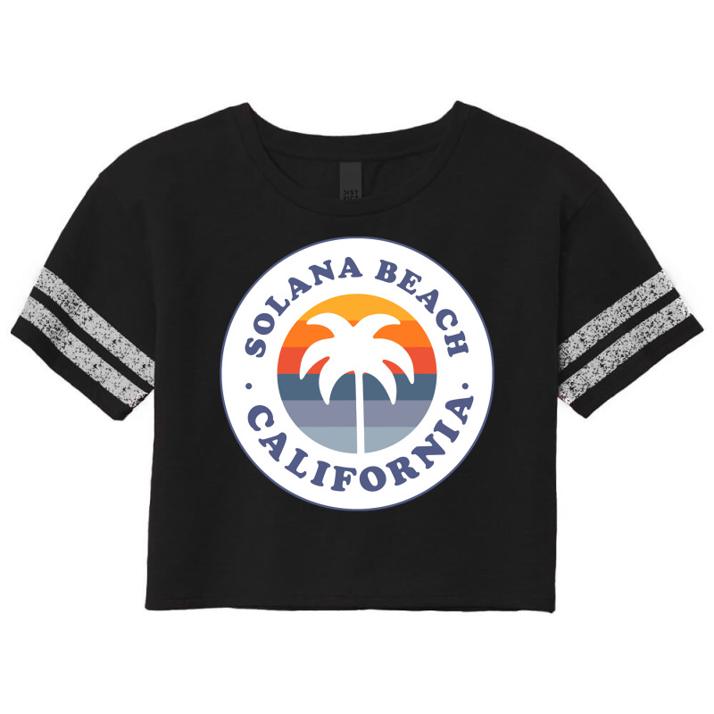 Solana Beach California Ca Palm Tree Vacation Souvenir Pullover Hoodie Scorecard Crop Tee by darinelelwell | Artistshot