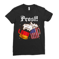 Beer Lover Prost! Germany Flag America Funny Oktoberfest T Shirt Ladies Fitted T-shirt | Artistshot