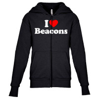 Beacons Love Heart College University Alumni T Shirt Youth Zipper Hoodie | Artistshot