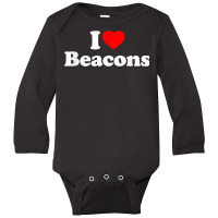 Beacons Love Heart College University Alumni T Shirt Long Sleeve Baby Bodysuit | Artistshot