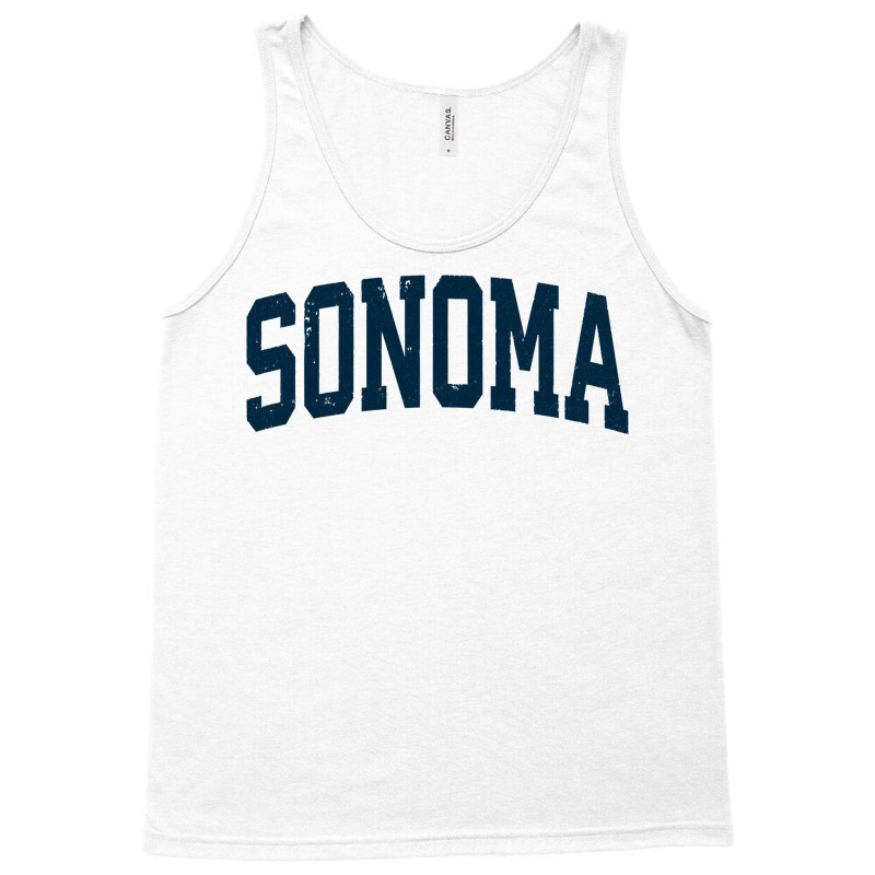 Sonoma California Ca Vintage Athletic Sports Navy Design Long Sleeve T Tank Top by darinelelwell | Artistshot