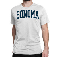 Sonoma California Ca Vintage Athletic Sports Navy Design Long Sleeve T Classic T-shirt | Artistshot