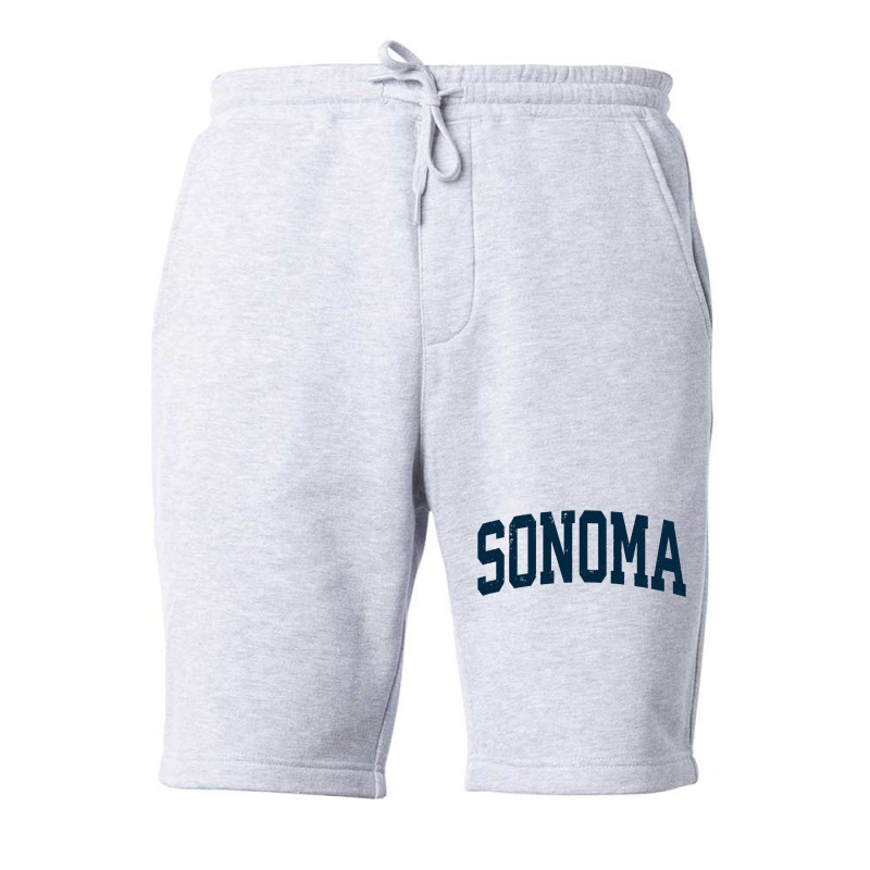 Sonoma California Ca Vintage Athletic Sports Navy Design Long Sleeve T Fleece Short by darinelelwell | Artistshot