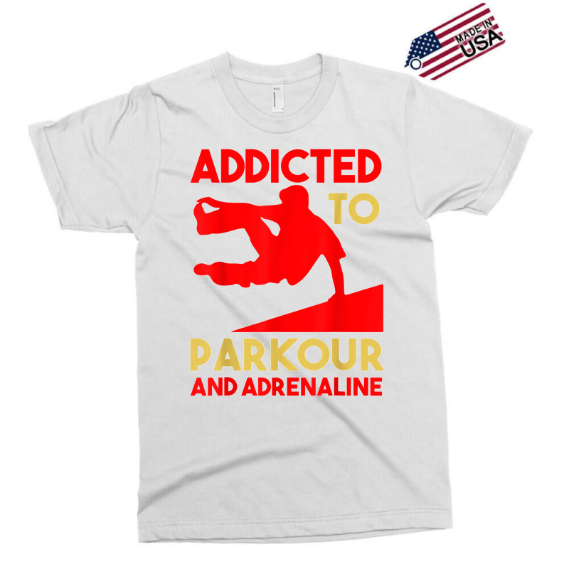 Parkour Adrenaline Addicted Free Running Training Traceurs Exclusive T-shirt by James William | Artistshot