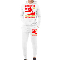 Parkour Adrenaline Addicted Free Running Training Traceurs Hoodie & Jogger Set | Artistshot