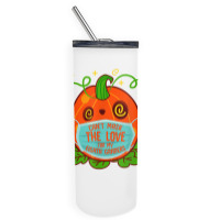 Can't Mask The Love For My 8th Grade Teacher Halloween Costu T Shirt Skinny Tumbler | Artistshot