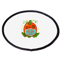 Can't Mask The Love For My 8th Grade Teacher Halloween Costu T Shirt Oval Patch | Artistshot