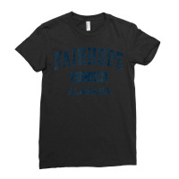 Fairhope Alabama Al Vintage Sports Design Navy Print T Shirt Ladies Fitted T-shirt | Artistshot