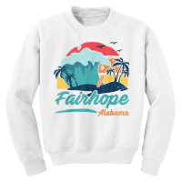 Fairhope Alabama Beach Summer Surfing Sunset Palm Trees T Shirt Youth Sweatshirt | Artistshot