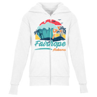 Fairhope Alabama Beach Summer Surfing Sunset Palm Trees T Shirt Youth Zipper Hoodie | Artistshot