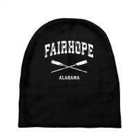 Fairhope Alabama Vintage Nautical Crossed Oars Sweatshirt Baby Beanies | Artistshot