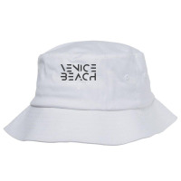 Venice Beach Santa Monica California Ca Tonal Type Sweatshirt Bucket Hat | Artistshot