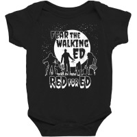 Fear Walking State Teachers Union Protest Redfored Shirt Baby Bodysuit | Artistshot