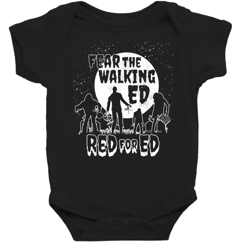 Fear Walking State Teachers Union Protest Redfored Shirt Baby Bodysuit | Artistshot