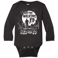 Fear Walking State Teachers Union Protest Redfored Shirt Long Sleeve Baby Bodysuit | Artistshot