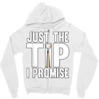 Mens Just The Tip I Promise Pool Snooker Billiards Zipper Hoodie | Artistshot