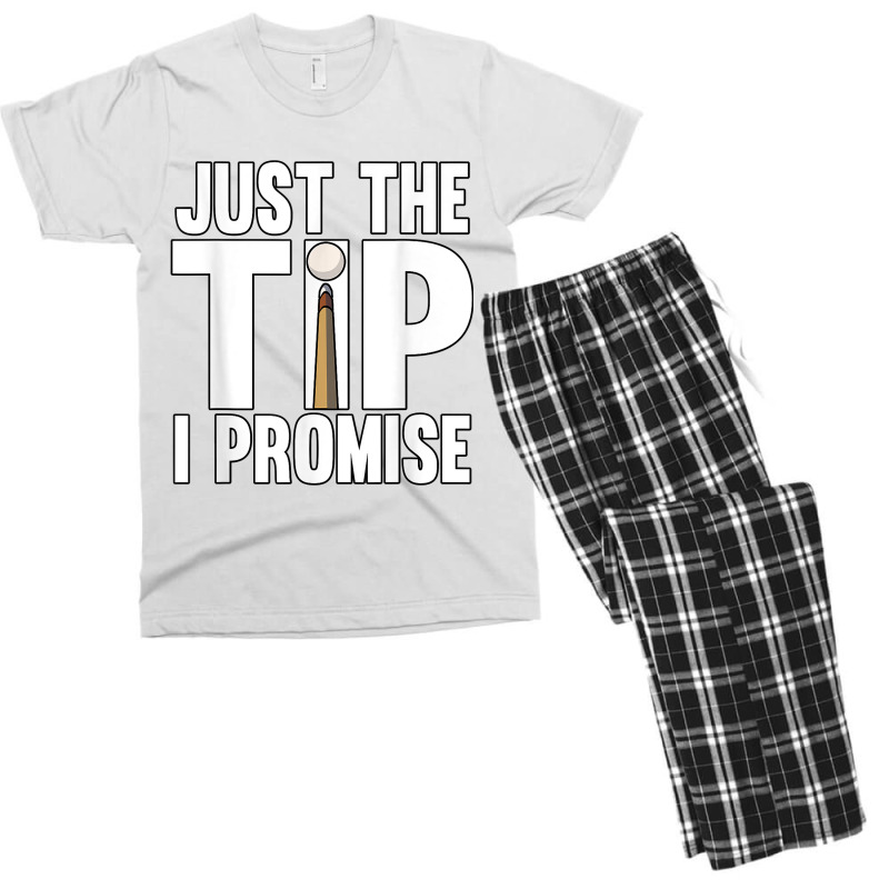 Mens Just The Tip I Promise Pool Snooker Billiards Men's T-shirt Pajama Set | Artistshot