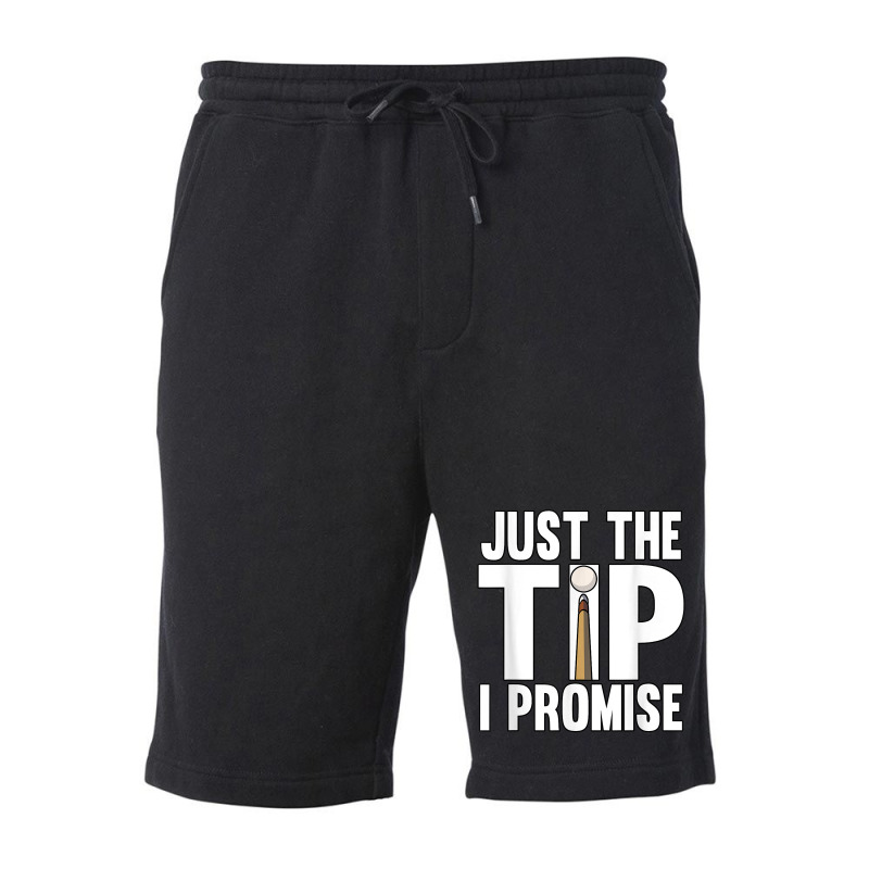 Mens Just The Tip I Promise Pool Snooker Billiards Fleece Short | Artistshot