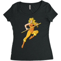 Thundercats Cheetara Portrait Women's Triblend Scoop T-shirt | Artistshot