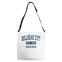 Bullhead City Arizona Az Vintage Sports Design Navy Print Pullover Hoo Adjustable Strap Totes | Artistshot