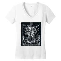 Hecate Tarot Card Triple Moon Goddess Witch Wiccan Pagan Women's V-neck T-shirt | Artistshot