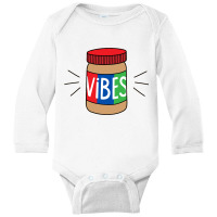 Peanut Butter Vibes Long Sleeve Baby Bodysuit | Artistshot