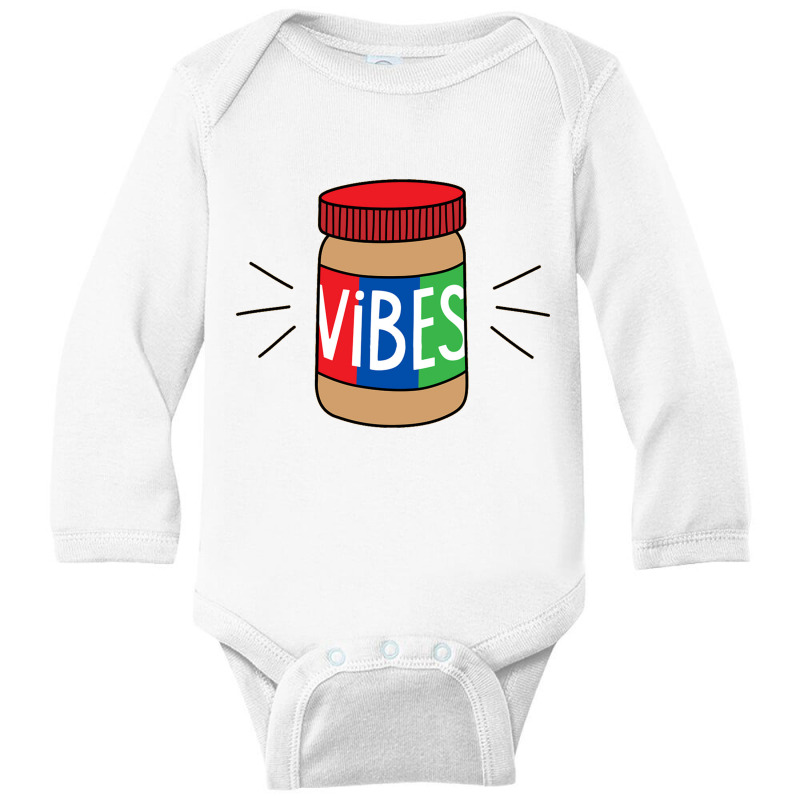 Peanut Butter Vibes Long Sleeve Baby Bodysuit | Artistshot